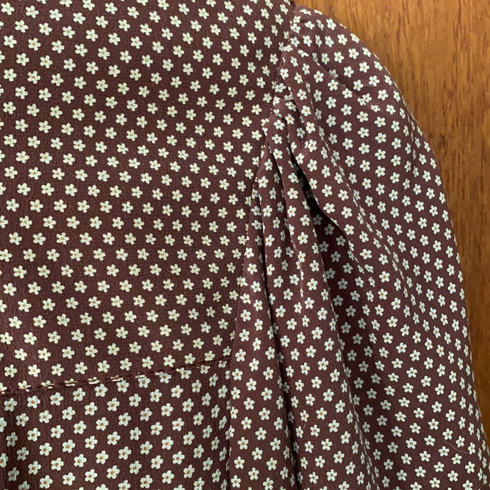 Lisa D soft 100% silk peasant dress - Picture 15 of 16